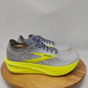 Brooks Hyperion Elite 2- Mens- Sz 8.5D-Gray Yellow- [1000371D111]- Running Shoes